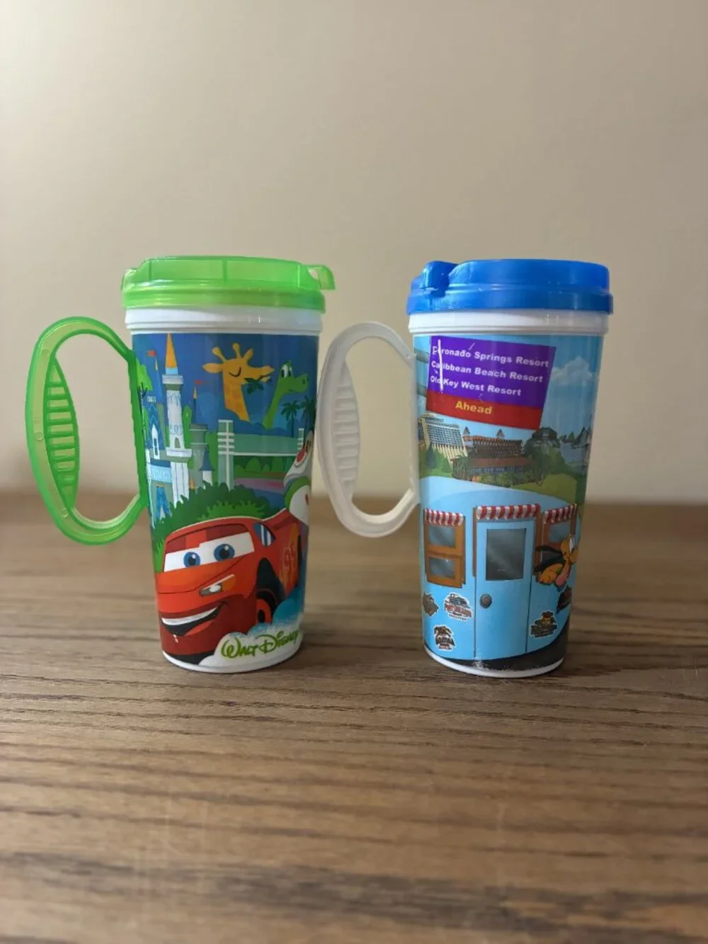 Walt Disney World Resort Reusable Refillable 16oz Mug; Lot of 6; Assorted